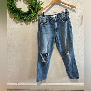 Hidden Boyfriend Straight Leg Jeans Sz 26